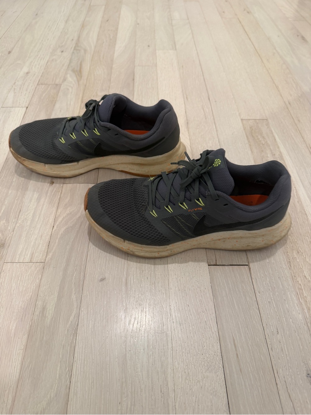 Nike Run Swift 3 Men’s Running Shoes Gray Orange Size 10 - Picture 12 of 15